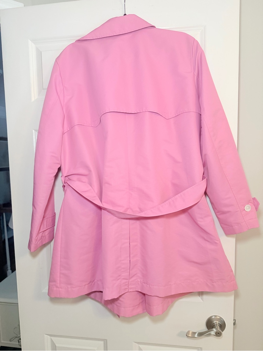 Women’s Ralph Lauren Plus Size Pink Trench Coat Jacket with Belt - Picture 4 of 4